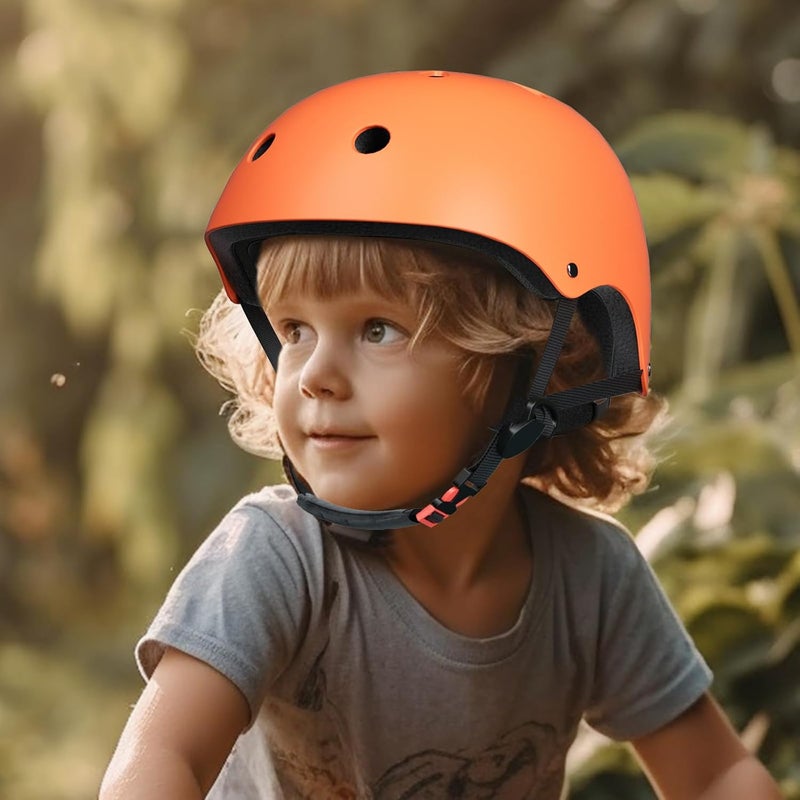 67i Kids Bike Helmet Toddler Helmets for Ages 3-8 Years Old Girls Boys Kid Adjustable Skateboard Bicycle Helmets Multi-Sport Ventilation Skateboarding Cycling Scooter Roller Skate Helmet - Image 2